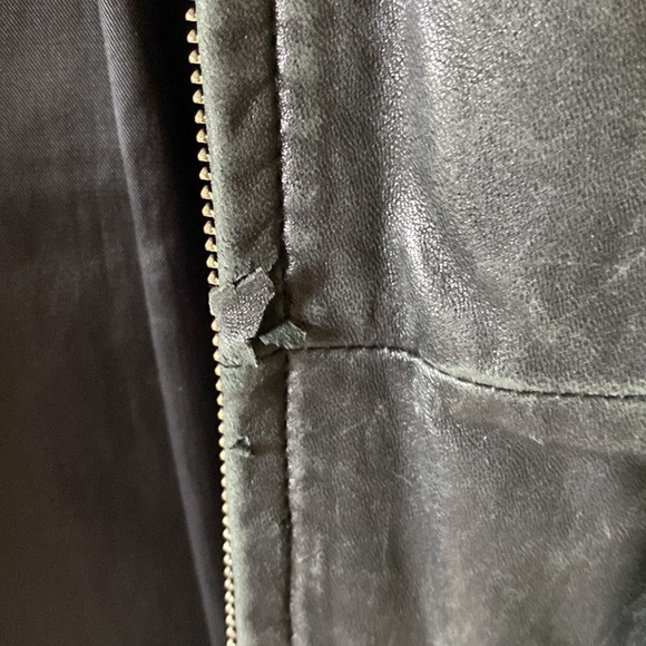 Kenneth Cole Vintage leather black jacket Womens size small - Picture 10 of 15